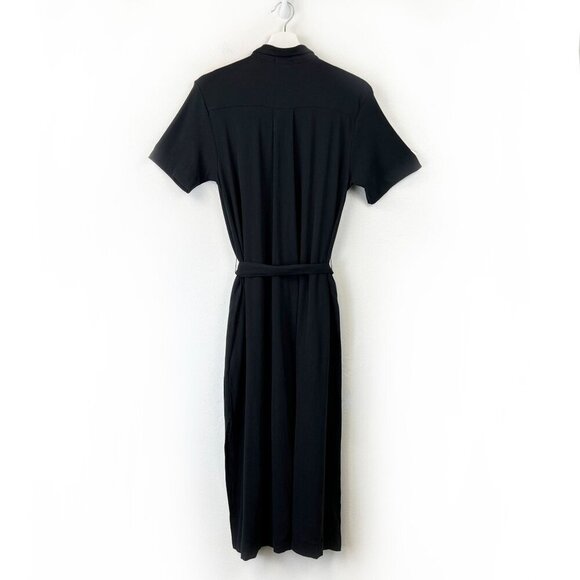 NWT ATM Side Slits Short Sleeve Midi Dress - Picture 3 of 11